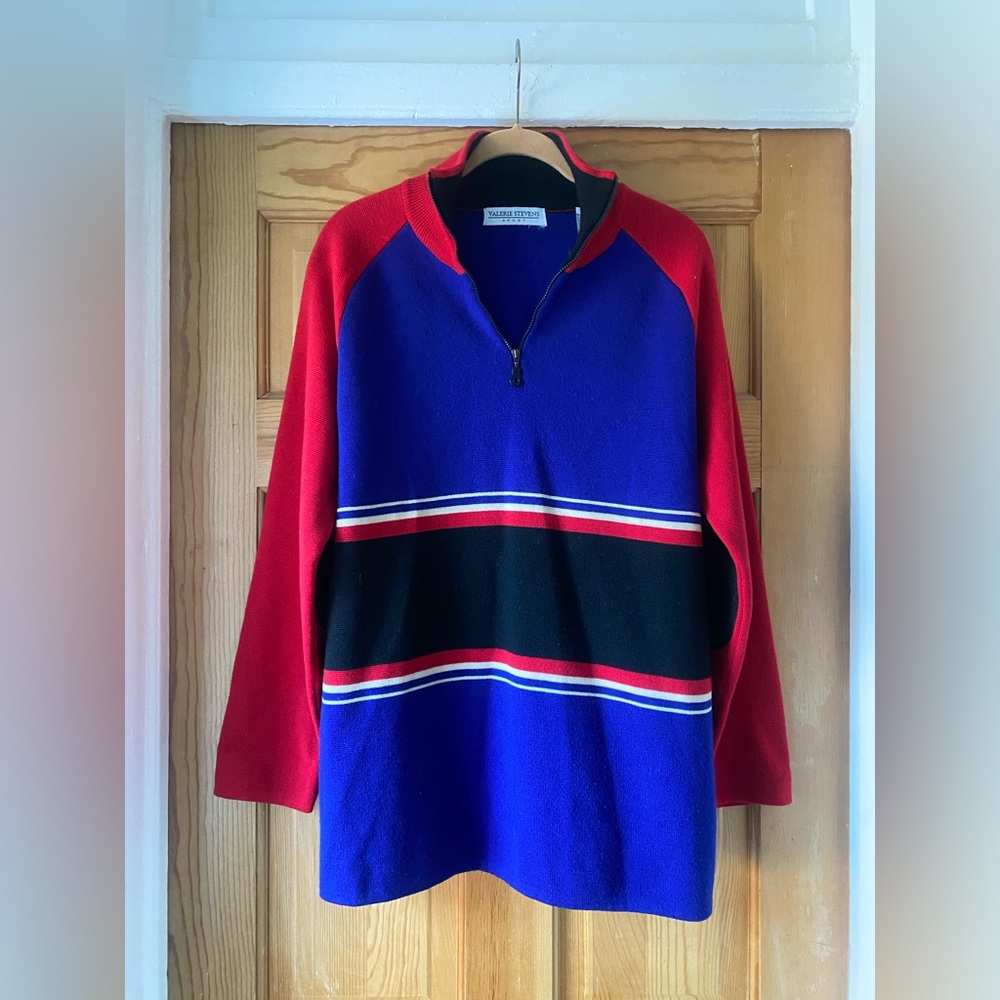 Vintage apres ski merino wool sweater
